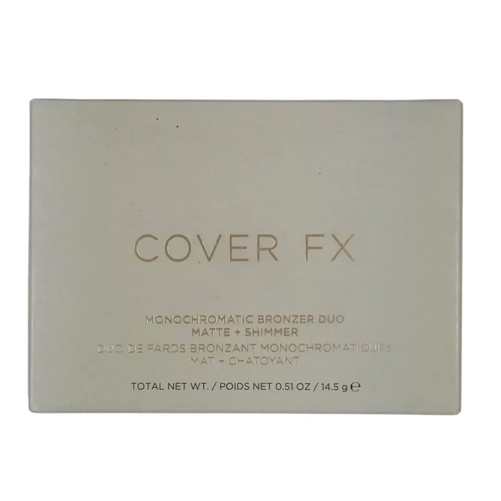 Cover FX Monochromatic Cheek Duo Bronzer Matte + Shimmer Sunkissed Bronze